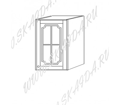 Шкаф 40 навесной (1 дверь, стекло)