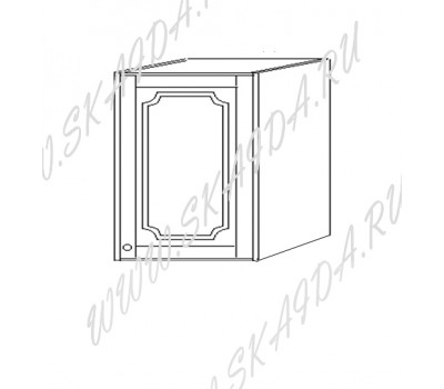 Шкаф 50 навесной (1 дверь, дерево)