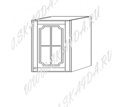 Шкаф 50 навесной (1 дверь, стекло)