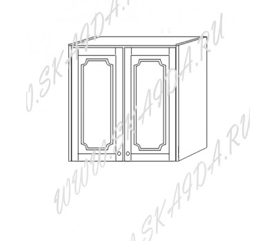 Шкаф 60 навесной (2 двери , дерево)