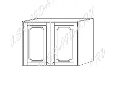Шкаф 80 навесной (2 двери, дерево)