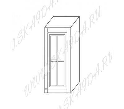 Шкаф 30 навесной (1 дверь, стекло)