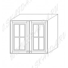 Шкаф 80 навесной (2 двери, стекло)
