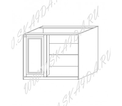 Тумба под угол 100 (1 дверь) л/п